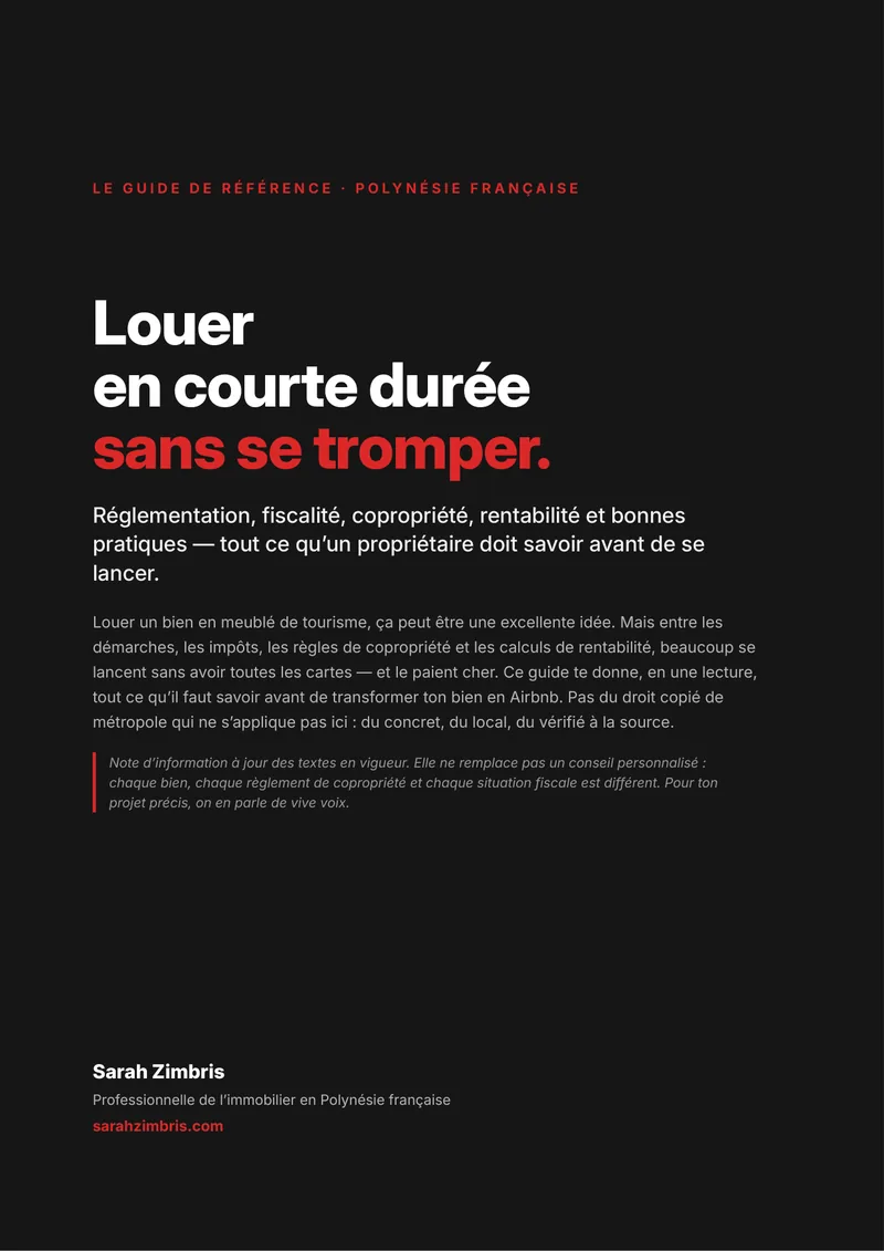 Couverture, Airbnb en Polynésie sans piège